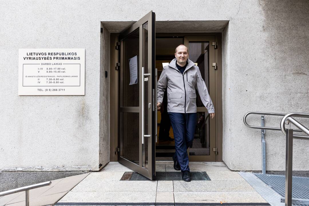 G. Jakštas susitiko su protestuojančiais mokytojais