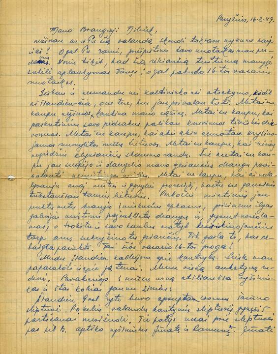 Laikas: N.Bražėnaitė ir J.Lukša susituokė 1950 m. liepos 23 d., tačiau kartu praleido vos savaitę