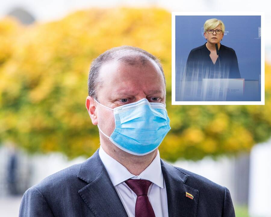 Saulius Skvernelis (kairėje), Ingrida Šimonytė (dešinėje)