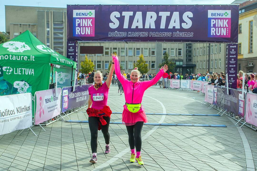 Rožinio kaspino bėgimas „Pink Run su BENU 2021“