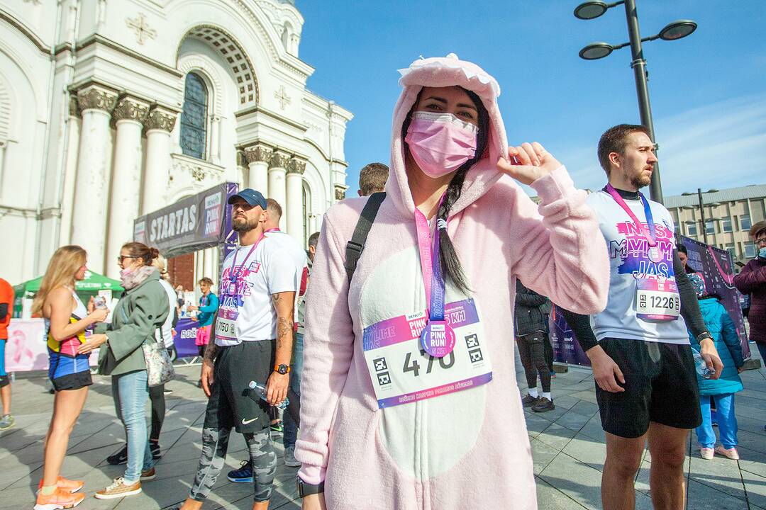 Rožinio kaspino bėgimas „Pink Run su BENU 2021“