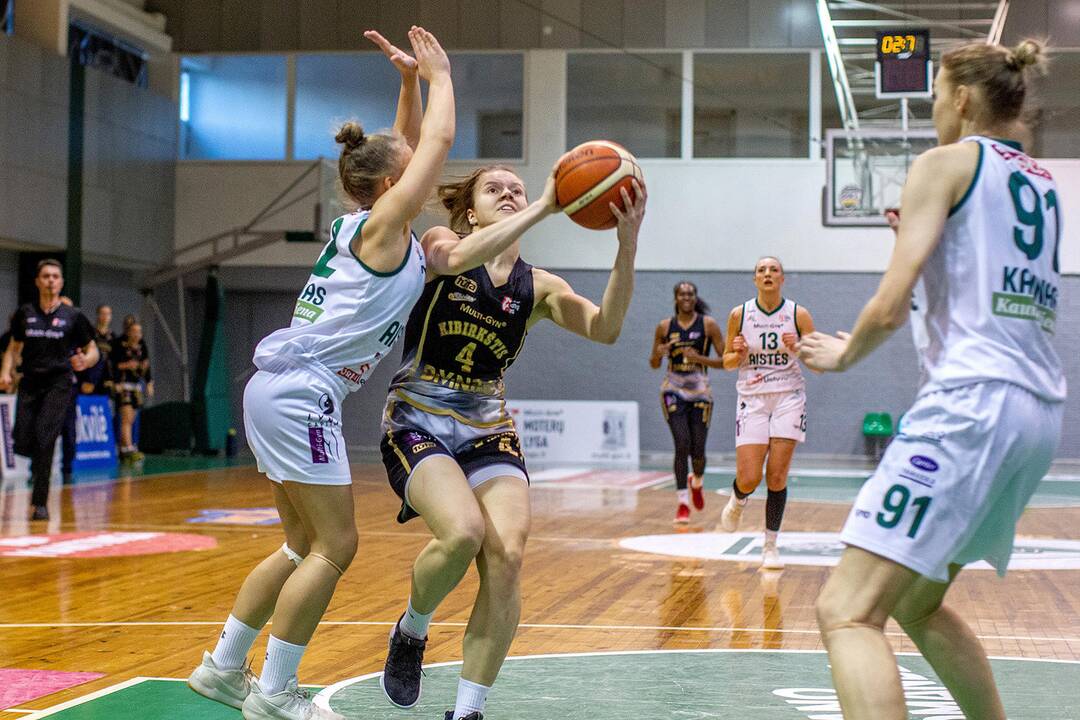 Moterų lyga: „Aistės-LSMU“ – „Kibirkštis“ 66:63