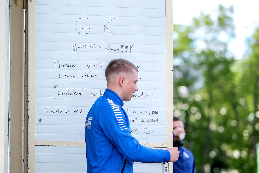 „Hegelmann Litauen“ futbolininkų treniruotė