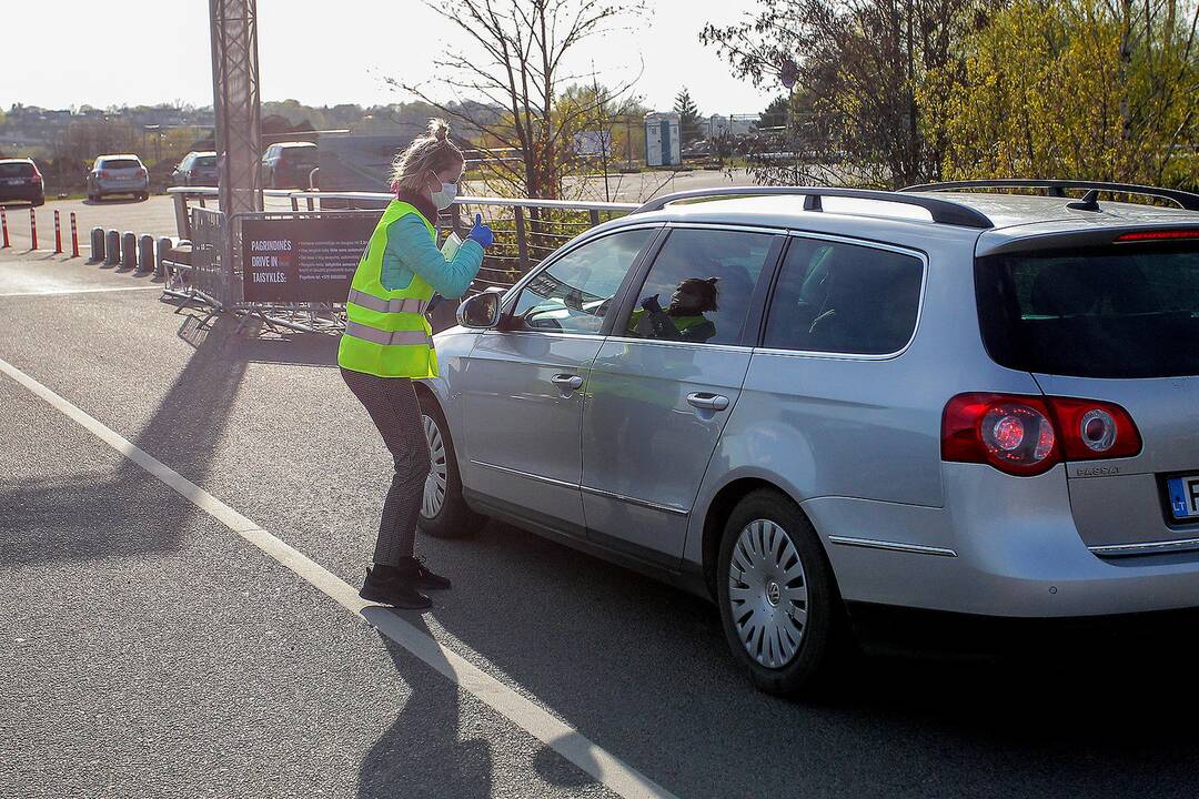 Kinas iš automobilio Nemuno saloje