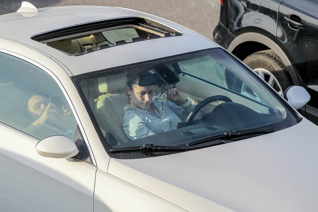 Kinas iš automobilio Nemuno saloje