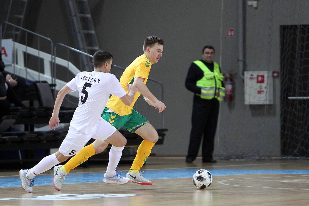 Futsalo kontrolinės: Lietuva – Kirgizija 2:6