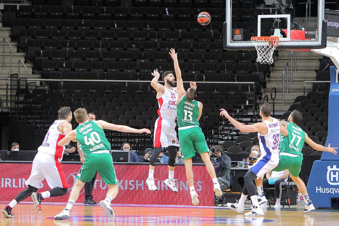 Eurolyga: „Žalgiris“ – CSKA 78:87