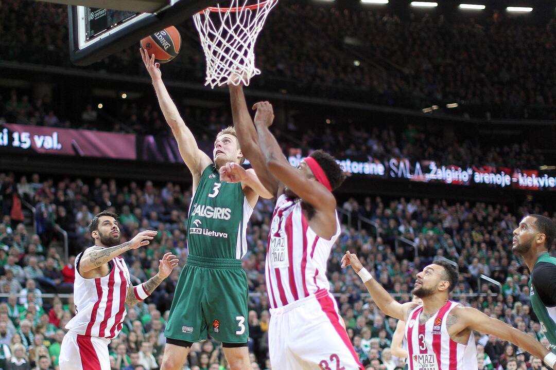 Eurolyga: „Žalgiris“ – „Olympiakos“ 83:75