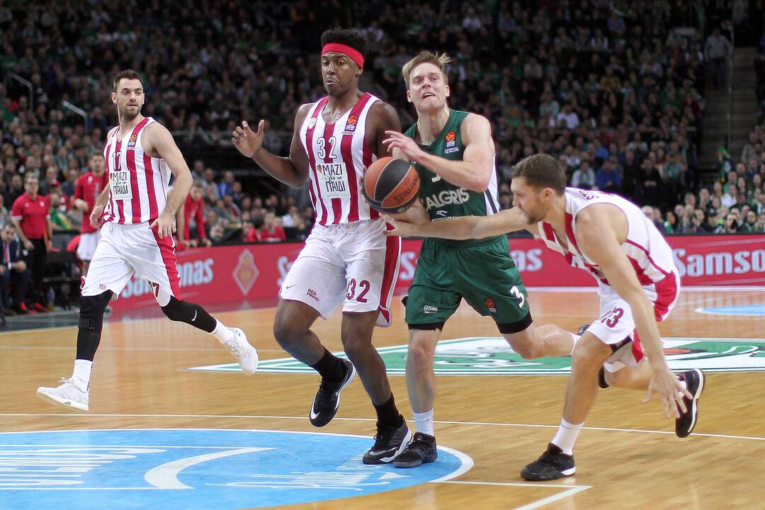 Eurolyga: „Žalgiris“ – „Olympiakos“ 83:75