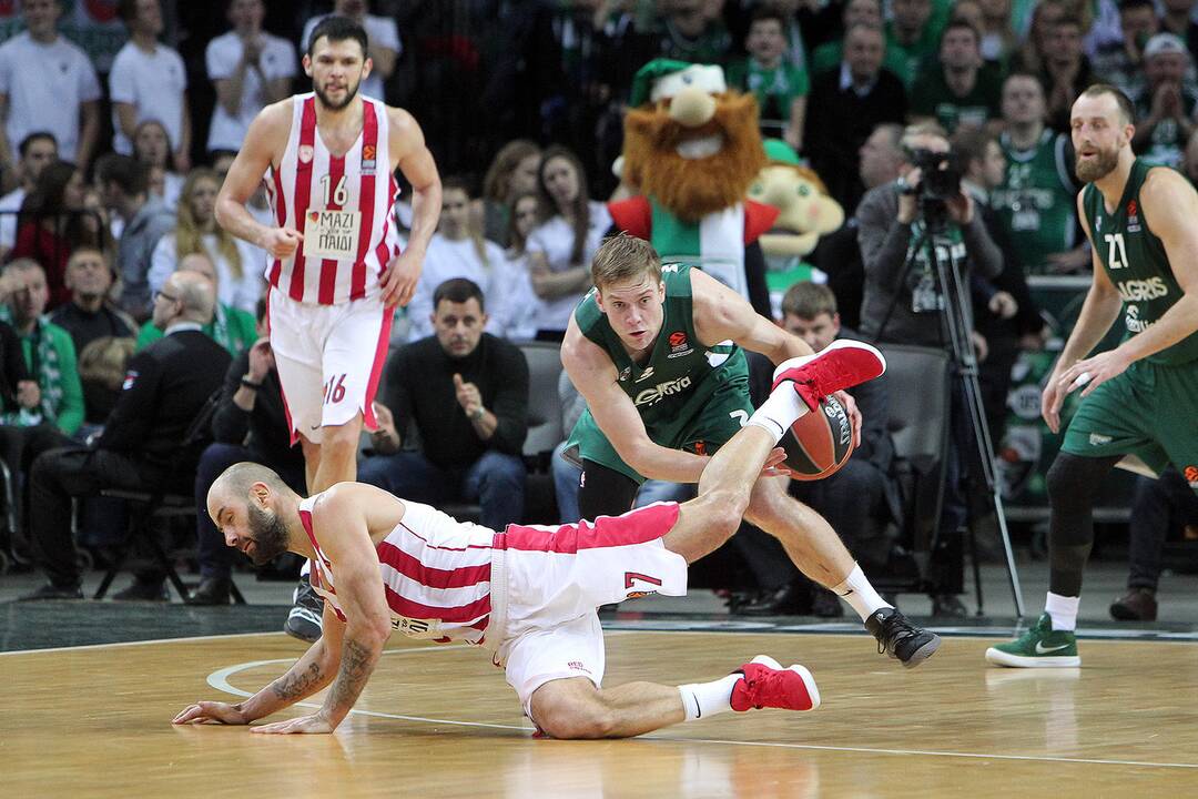 Eurolyga: „Žalgiris“ – „Olympiakos“ 83:75