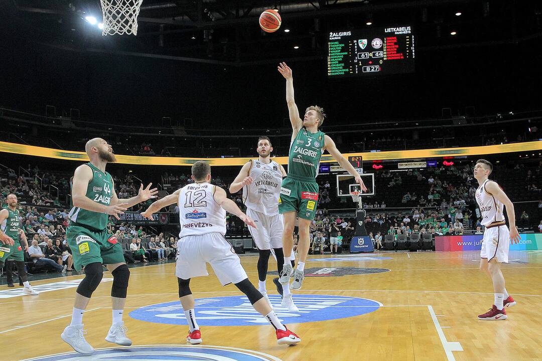 LKL pusfinalis: „Žalgiris“ – „Lietkabelis“ 78:58