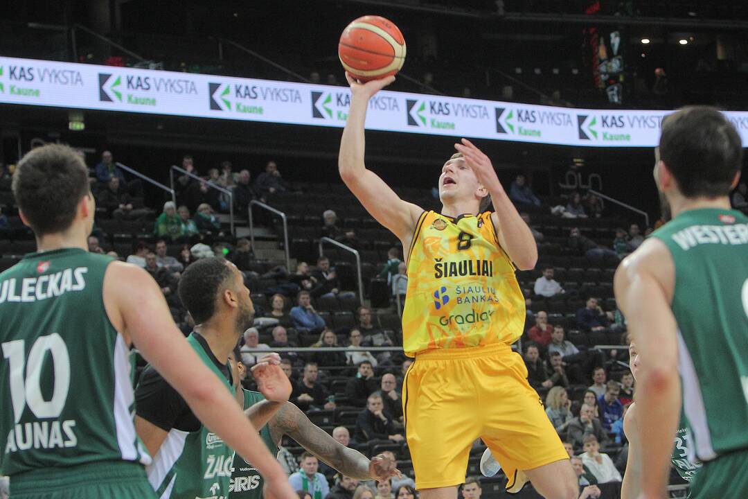 KMT ketvirtfinalis: „Žalgiris“ – „Šiauliai“ 100:75