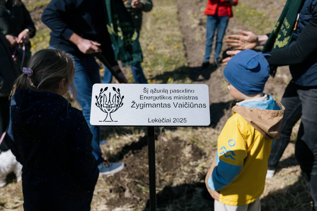Ukrainos karo aukų atminimo ąžuolyne - dar daugiau ąžuolų