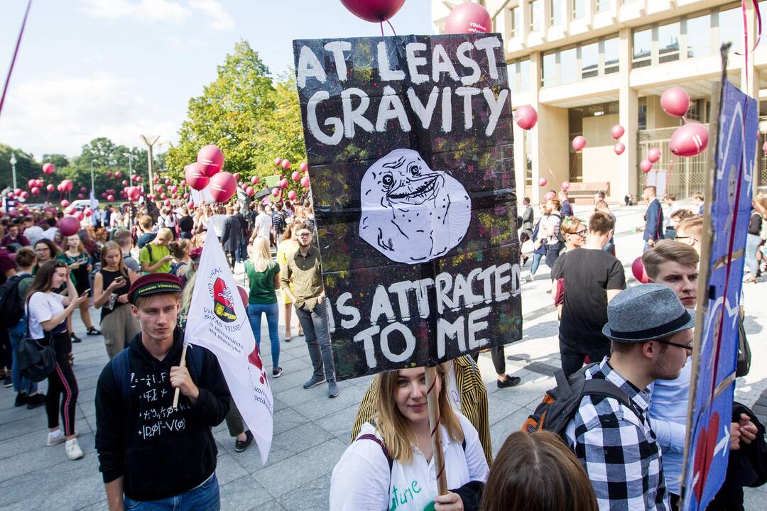 Šventinė VU studentų eisena