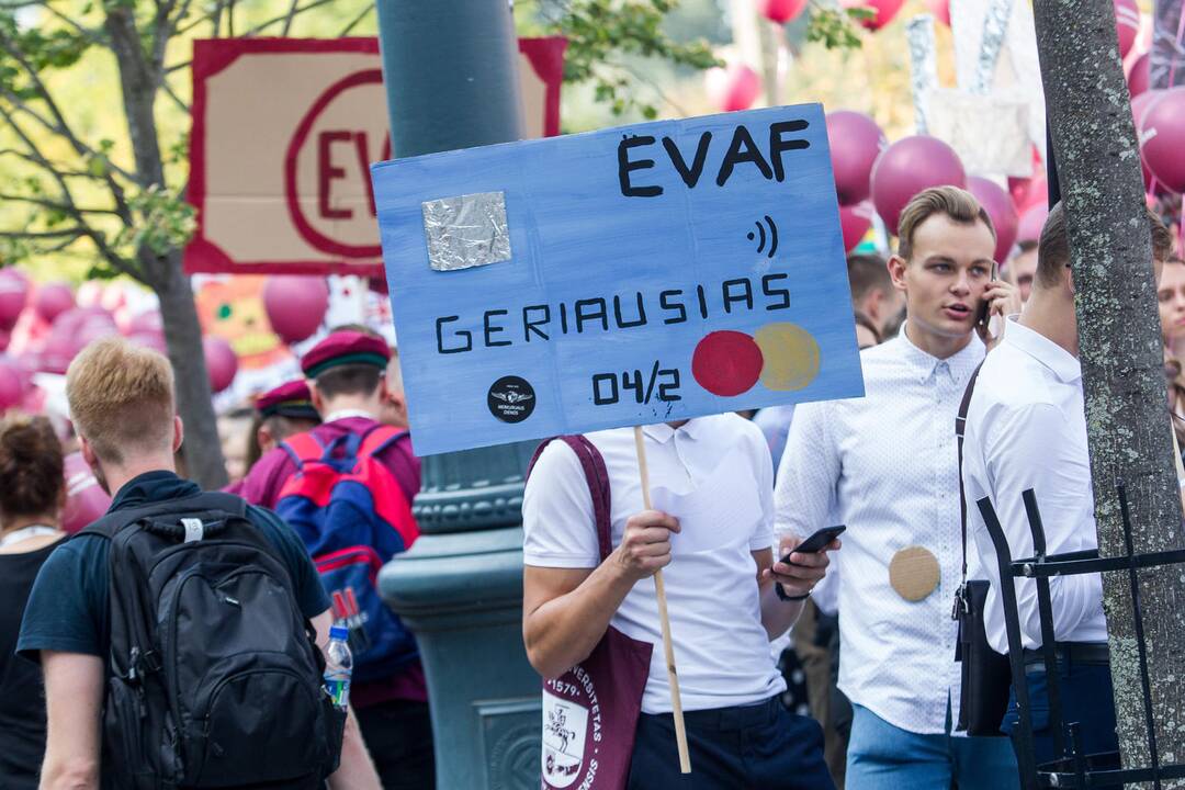 Šventinė VU studentų eisena