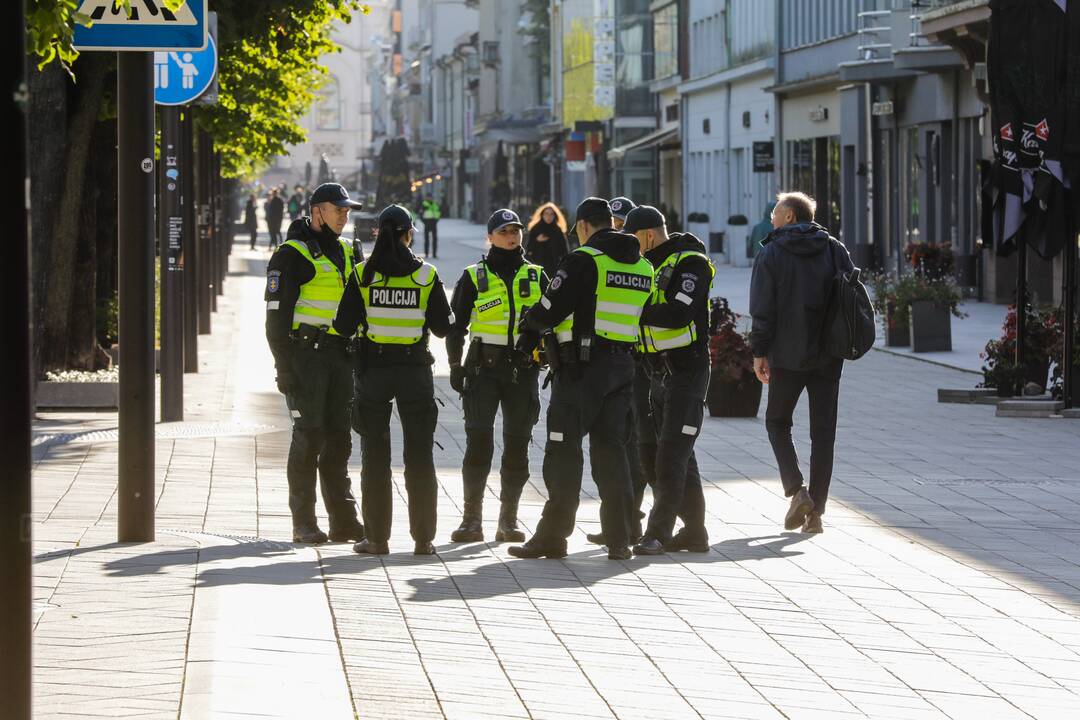Kaunas ruošiasi eitynėms: centre – šimtai policijos pareigūnų