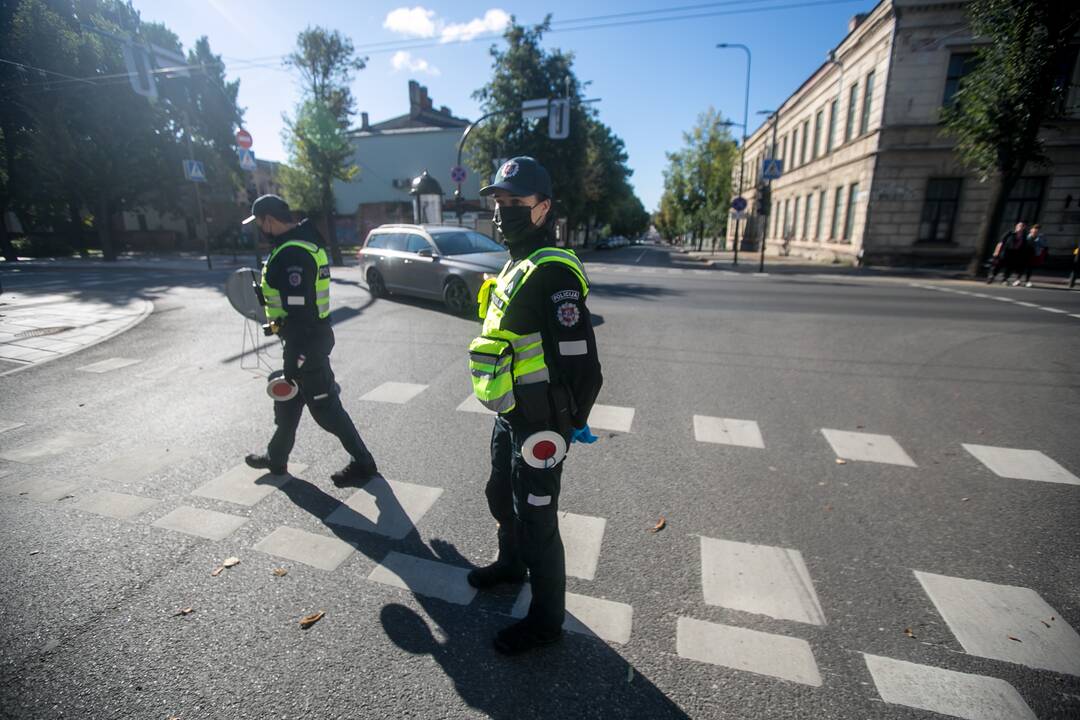 Kaunas ruošiasi eitynėms: centre – šimtai policijos pareigūnų