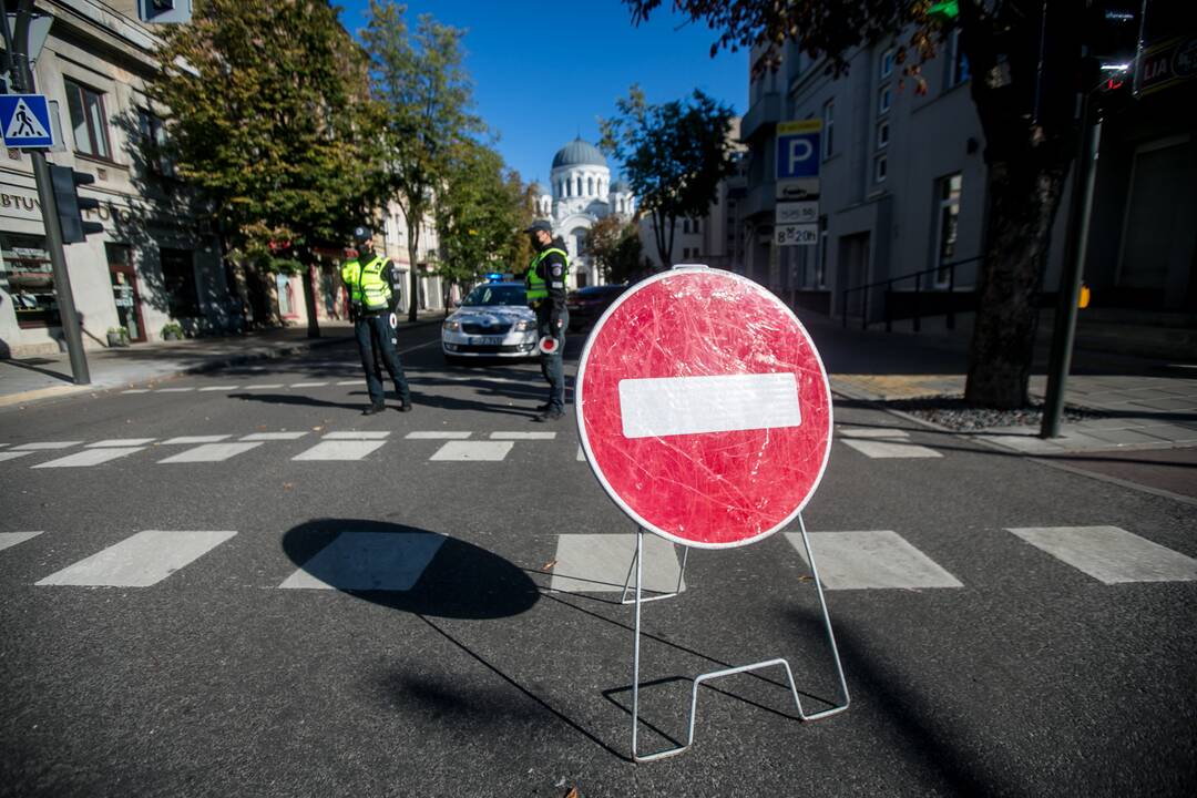 Kaunas ruošiasi eitynėms: centre – šimtai policijos pareigūnų