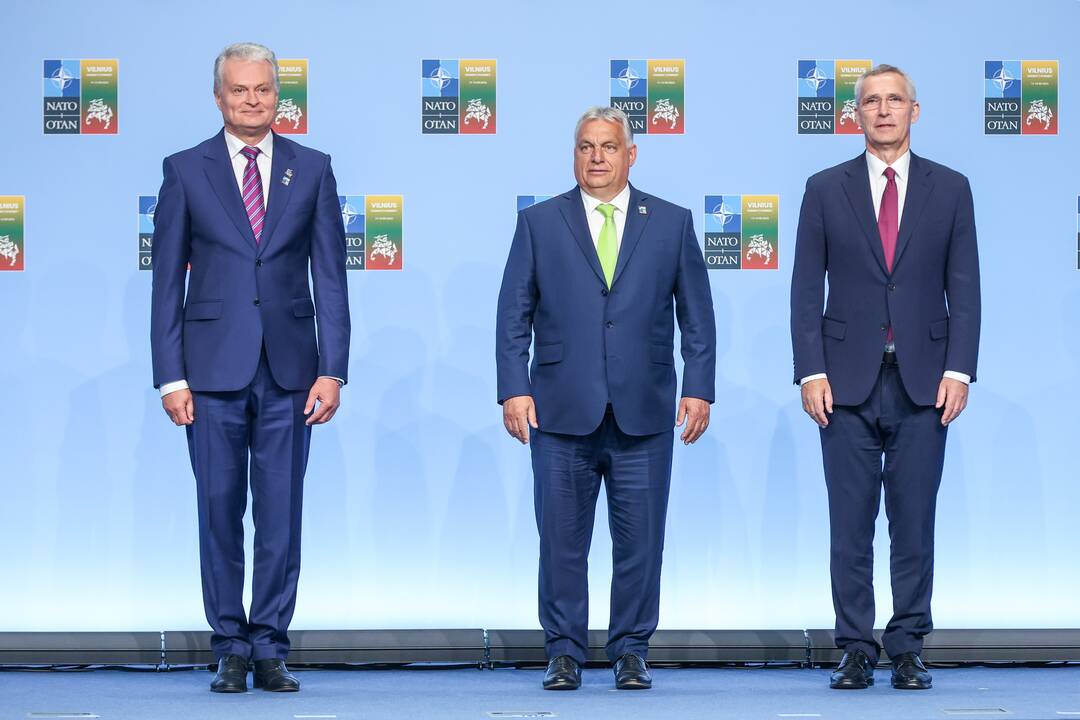 NATO lyderių pasitikimo ceremonija