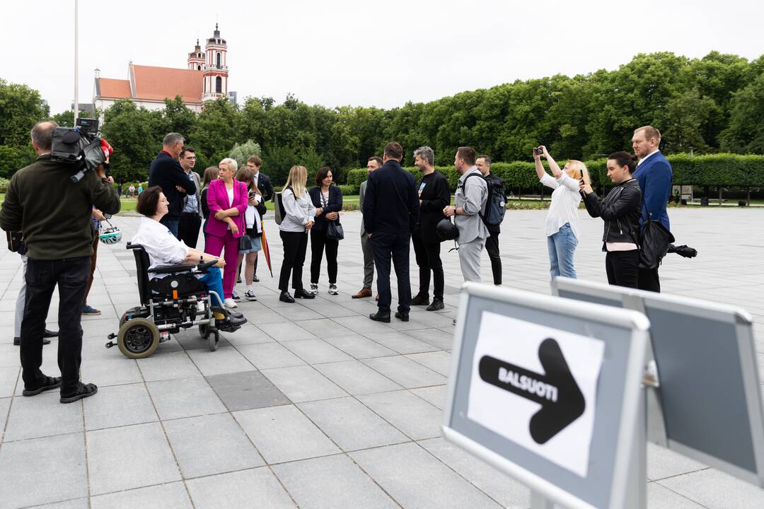 A. Armonaitė balsavo išankstiniuose EP rinkimuose