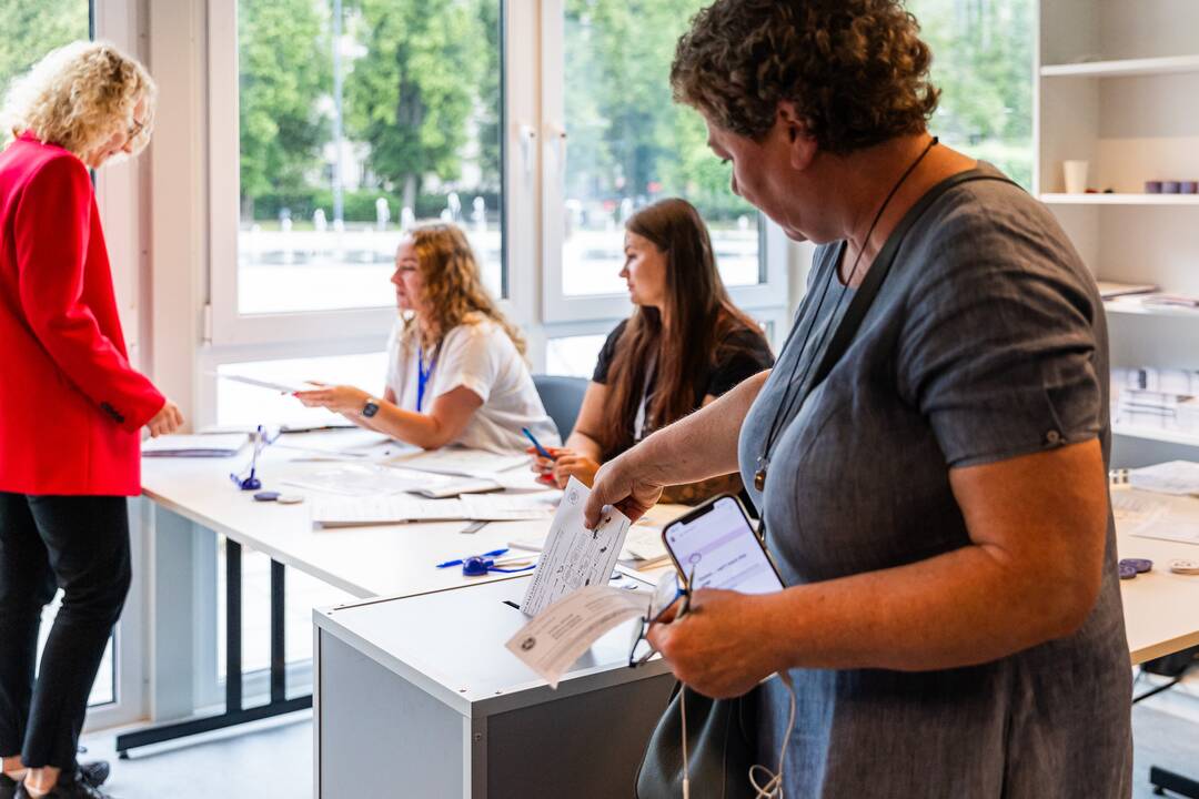 A. Armonaitė balsavo išankstiniuose EP rinkimuose