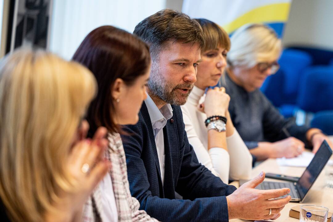 Švietimo darbuotojų profesinės sąjungos atstovų ir ministro susitikimas