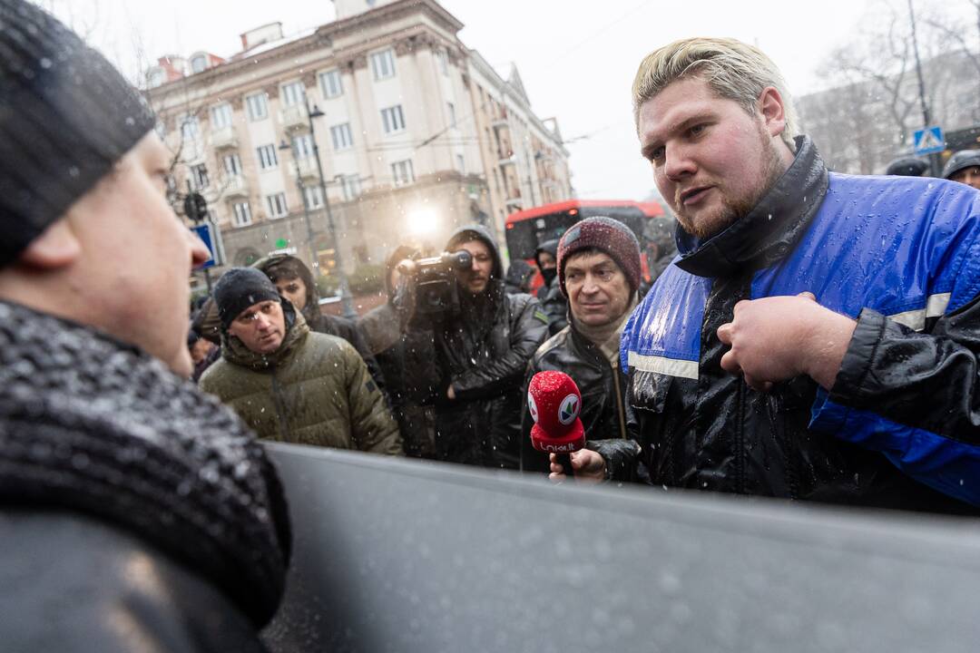 Vilniuje – aplinkosaugininkų kontroprotestas prieš ūkininkų mitingą