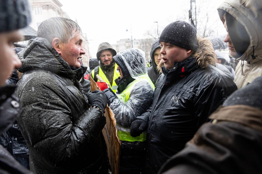 Vilniuje – aplinkosaugininkų kontroprotestas prieš ūkininkų mitingą
