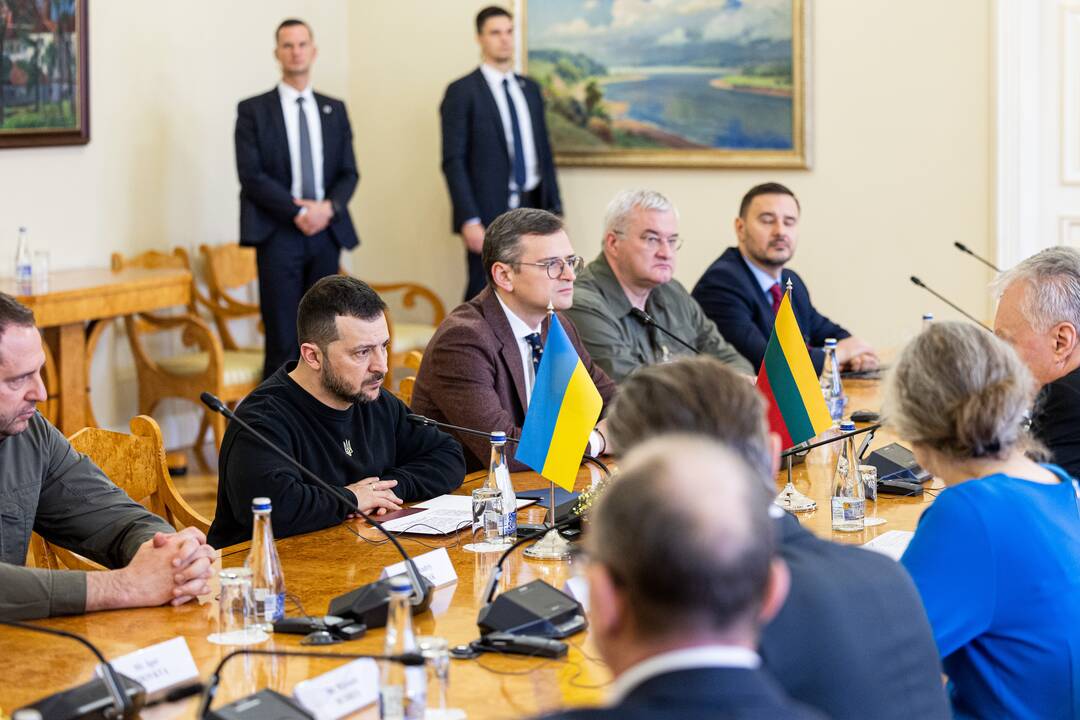 Ukrainos ir Lietuvos prezidentų delegacijų susitikimas