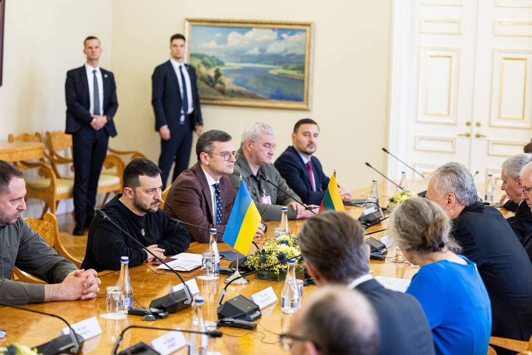 Ukrainos ir Lietuvos prezidentų delegacijų susitikimas