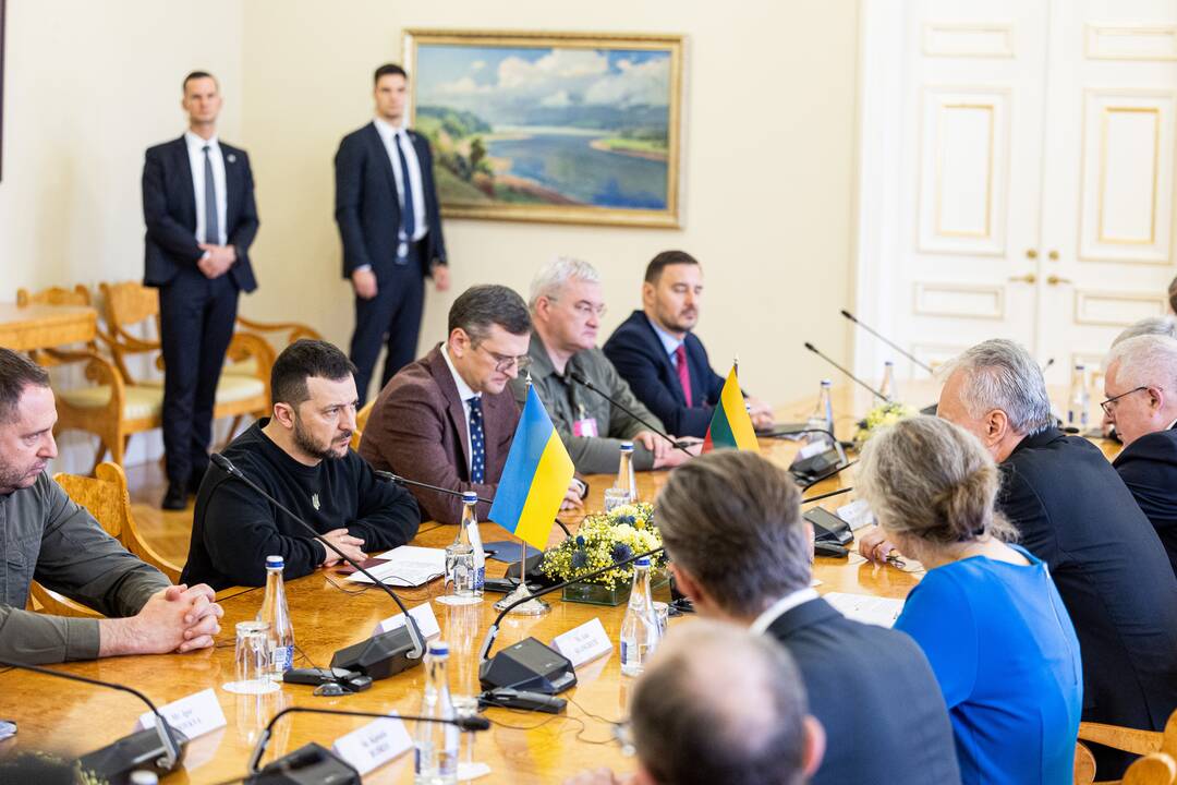 Ukrainos ir Lietuvos prezidentų delegacijų susitikimas