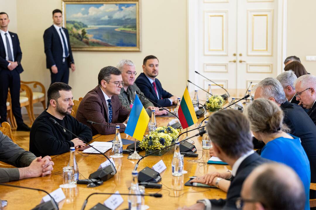 Ukrainos ir Lietuvos prezidentų delegacijų susitikimas