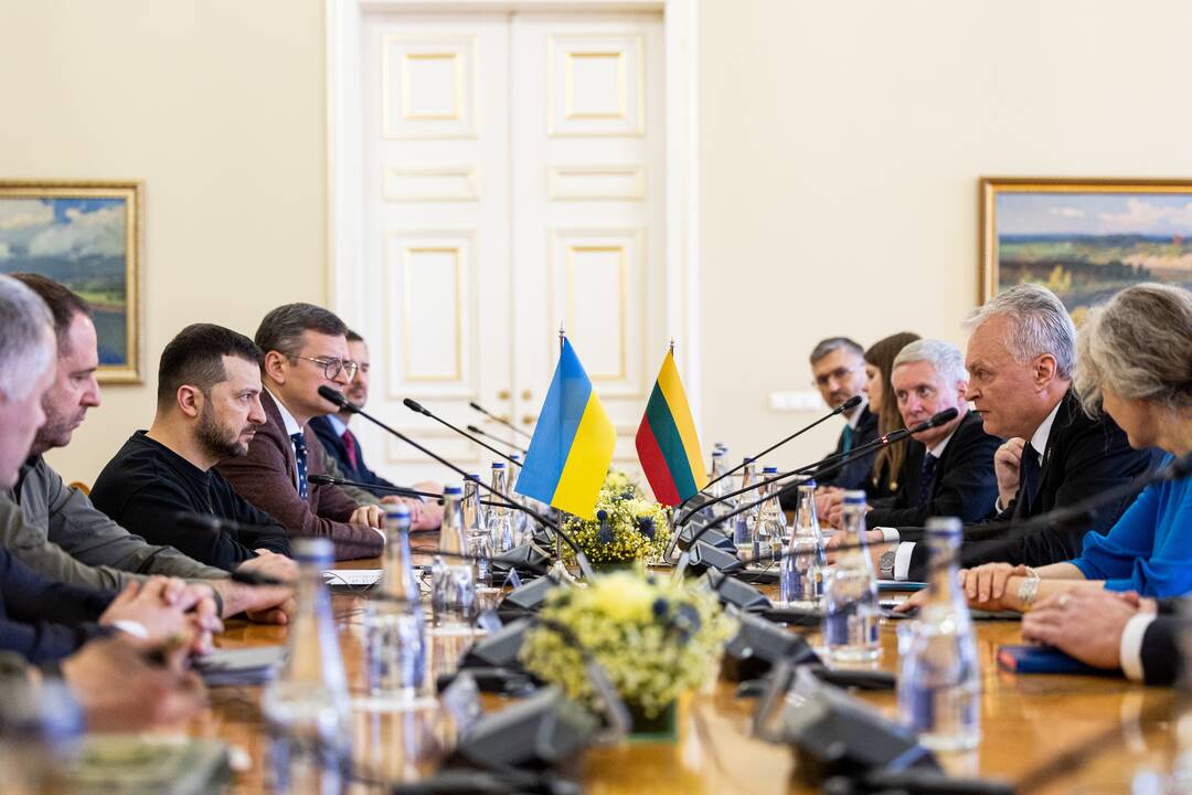 Ukrainos ir Lietuvos prezidentų delegacijų susitikimas