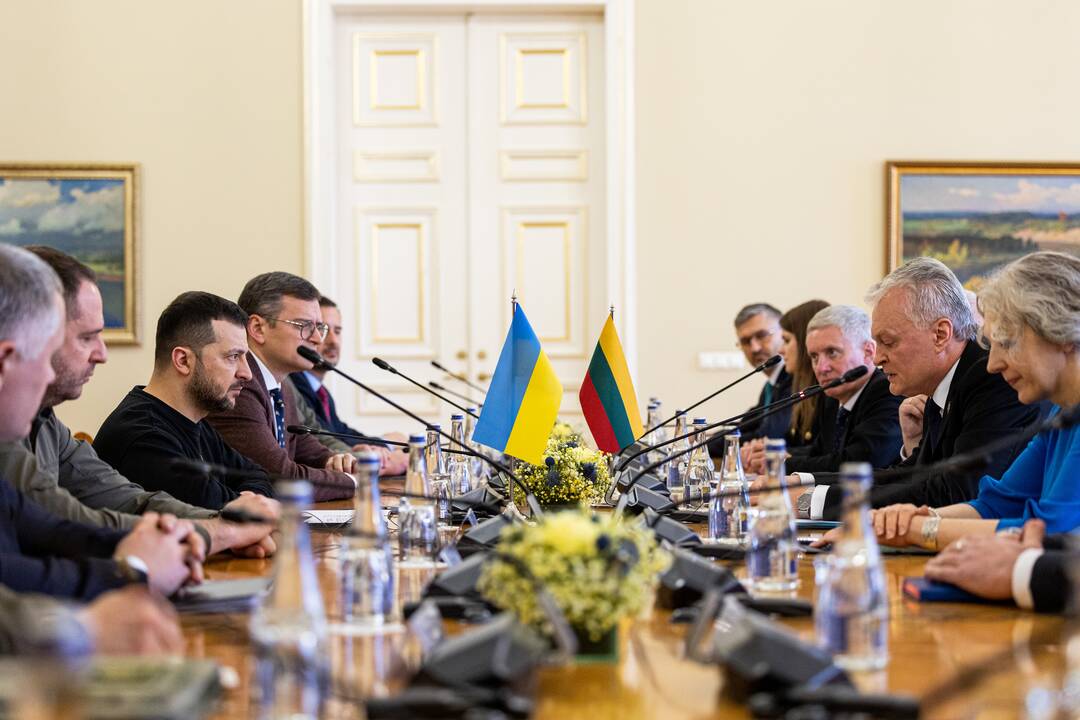 Ukrainos ir Lietuvos prezidentų delegacijų susitikimas