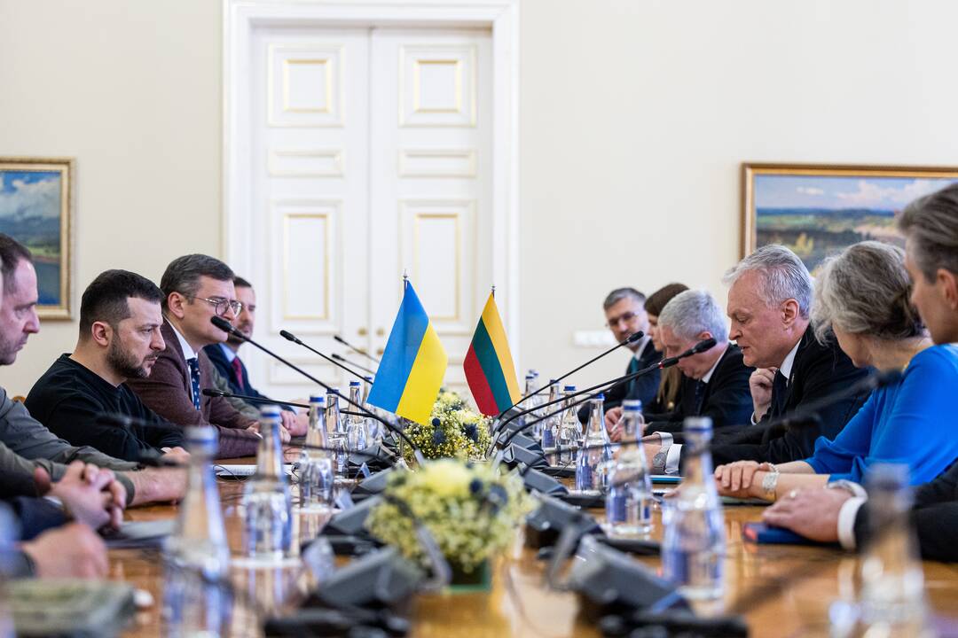Ukrainos ir Lietuvos prezidentų delegacijų susitikimas
