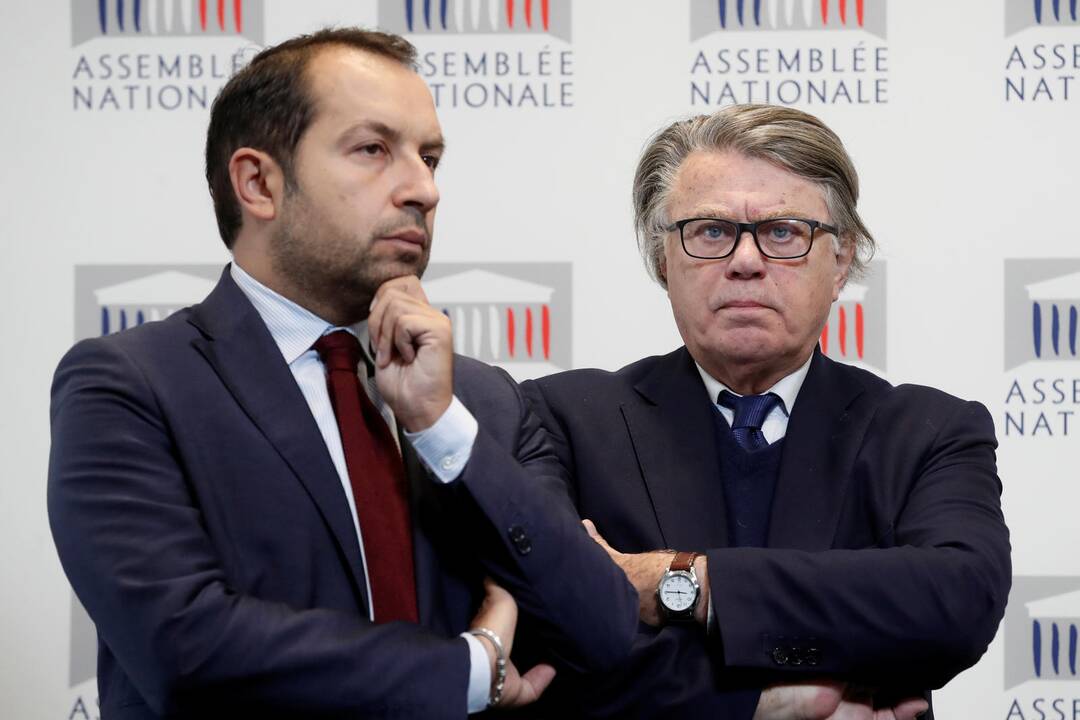 Sebastien Chenu (kairėje) ir Gilbert Collard 