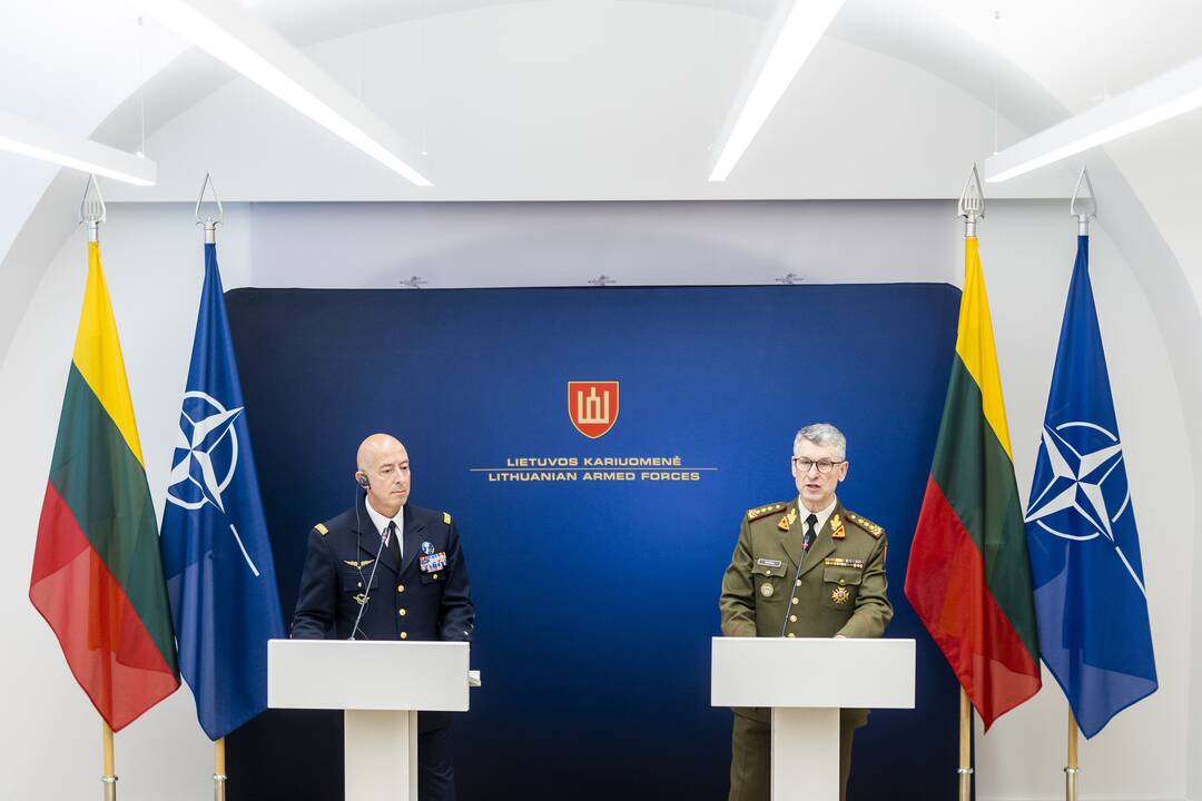 Ph. Lavigne ir V. Rupšio spaudos konferencija