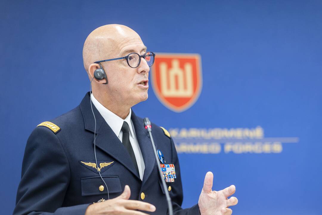 Ph. Lavigne ir V. Rupšio spaudos konferencija