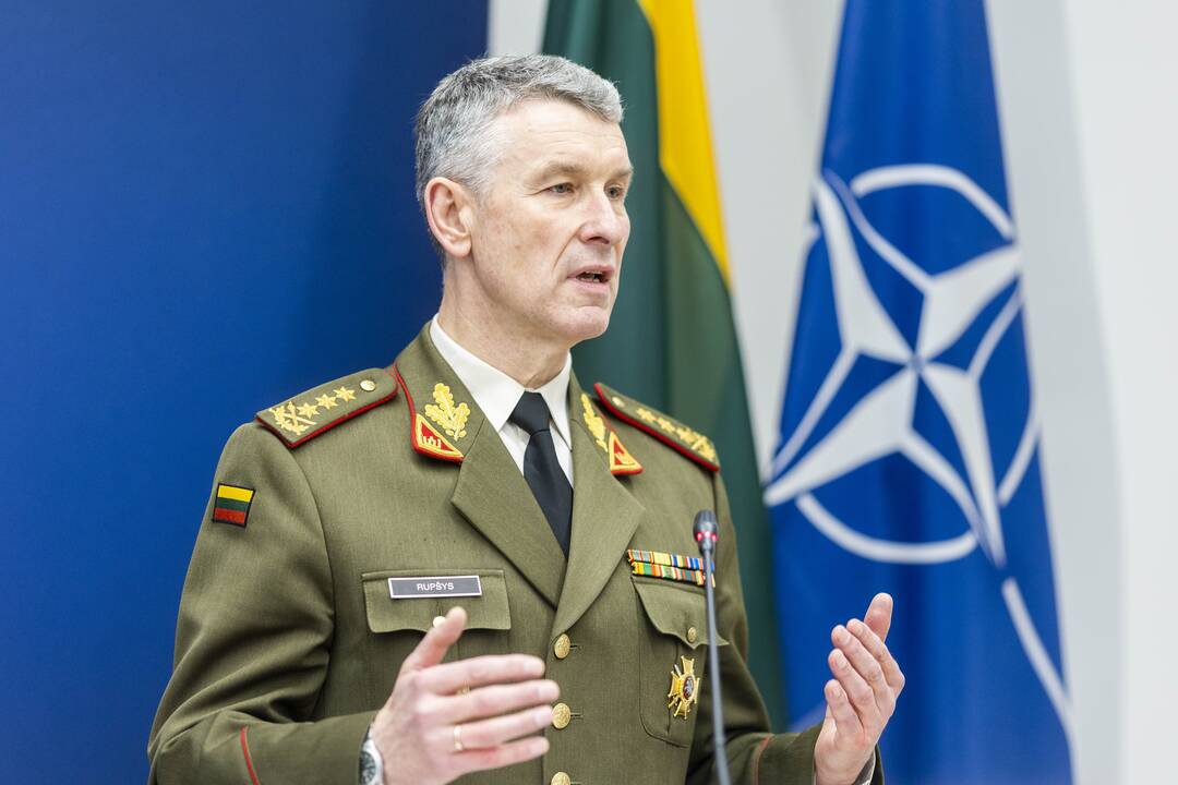 Ph. Lavigne ir V. Rupšio spaudos konferencija