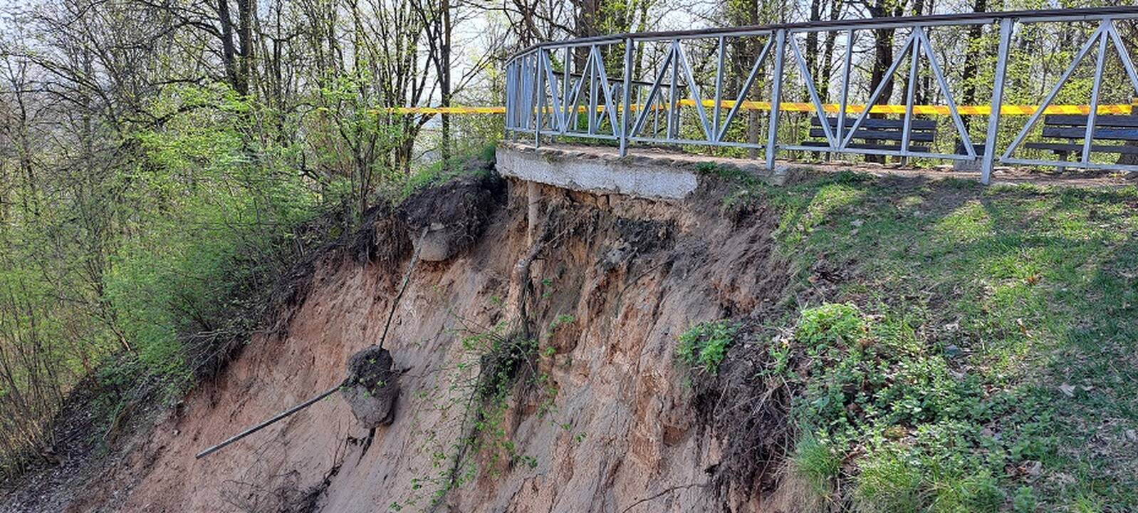Slenkanti Plikakalnio atodanga Vilniuje bus laikinai uždaryta 