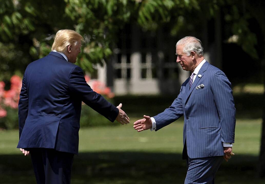 D. Trumpo vizitas Didžiojoje Britanijoje