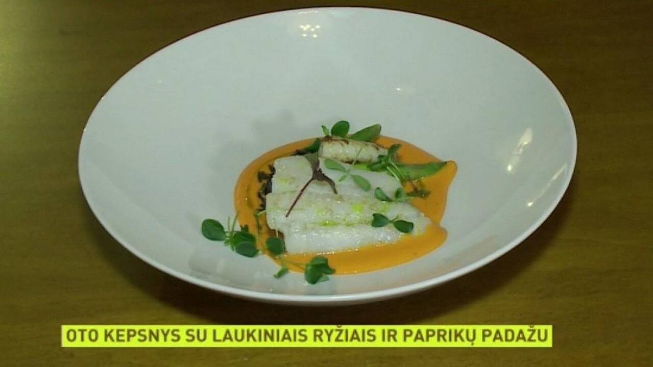 Šefas pristato: žuvis su paprikų padažu