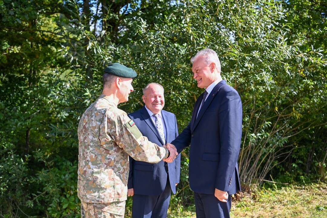 G. Nausėda dalyvavo J. Lukšos-Daumanto 70-ųjų žūties metinių minėjime 