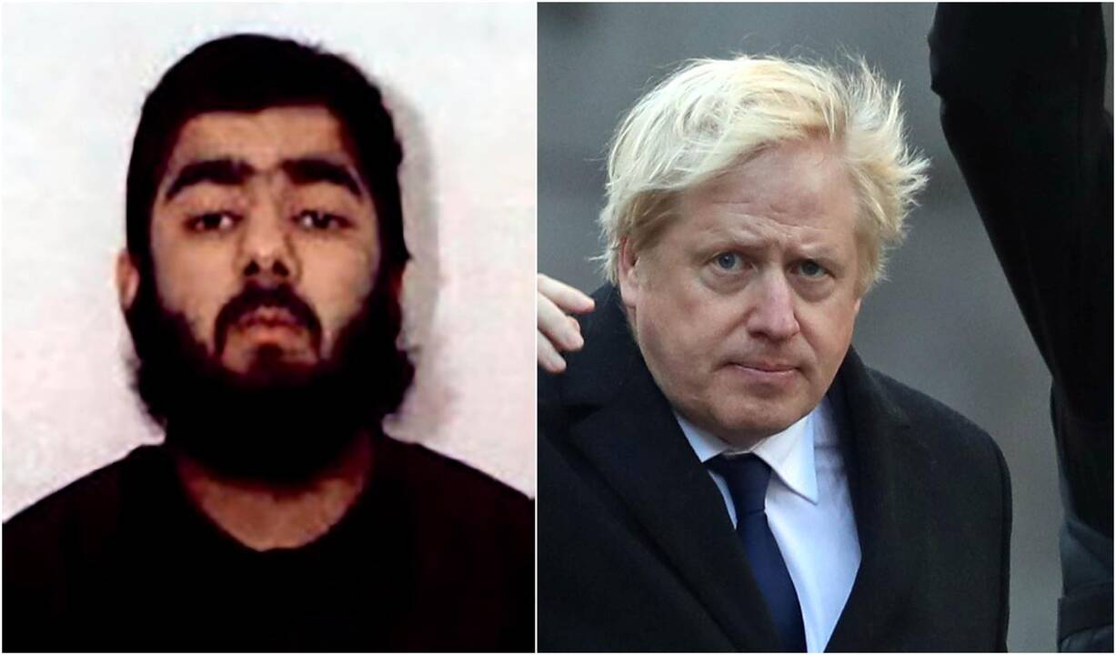 Usmanas Khanas (kairėje) ir Borisas Johnsonas