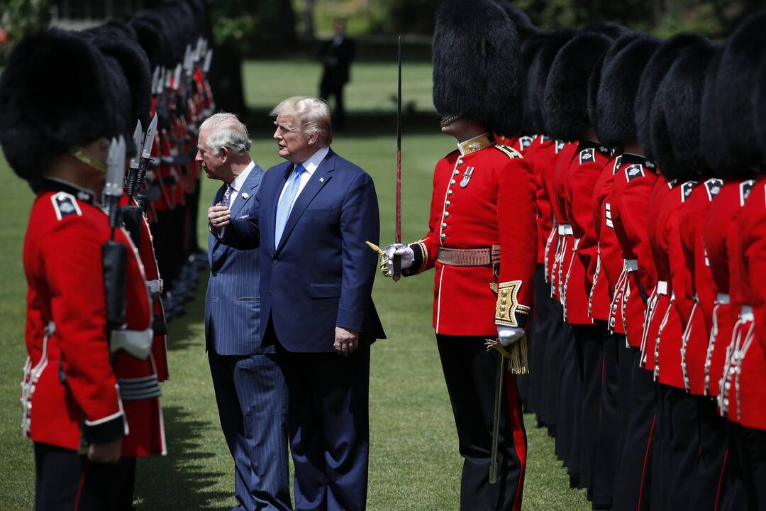 D. Trumpo vizitas Didžiojoje Britanijoje