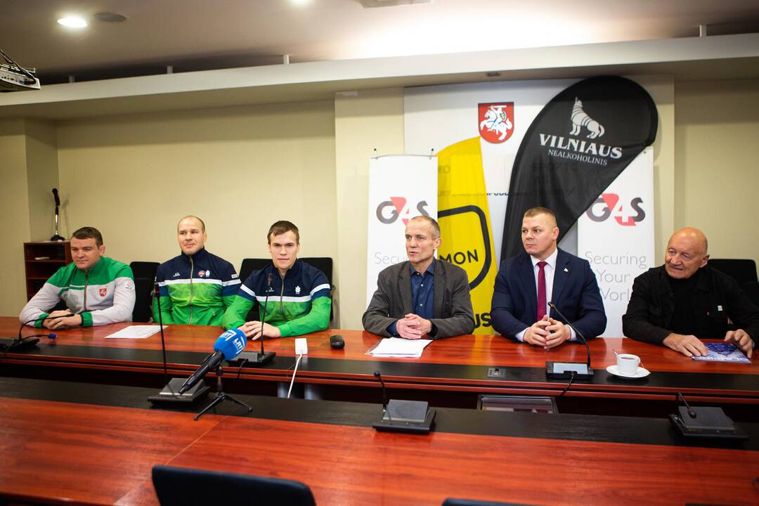 Lietuvos imtynių federacijos spaudos konferencija
