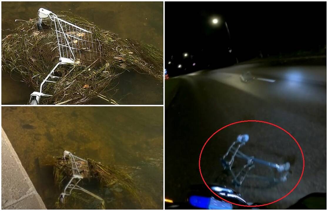 Iš parduotuvių dingstantys vežimėliai mėtosi gatvėse ir upėse: žmonėms trūksta atsakingumo?