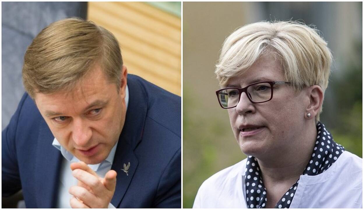 Ramūnas Karbauskis ir Ingrida Šimonytė