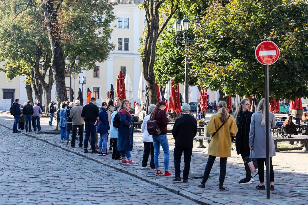 R. Karbauskis ir G. Landsbergis Kaune atidavė savo balsus Seimo rinkimuose