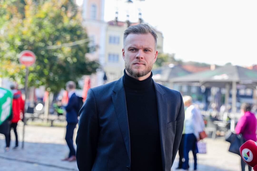 R. Karbauskis ir G. Landsbergis Kaune atidavė savo balsus Seimo rinkimuose